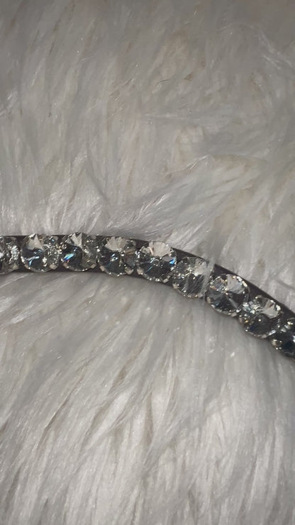 Smoky Crystal Stirnriemen – 12 mm Crystals